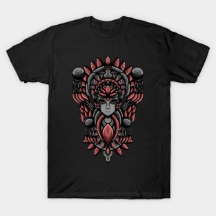 Artwork Illustration Of God Of Women With Engraving T-Shirt